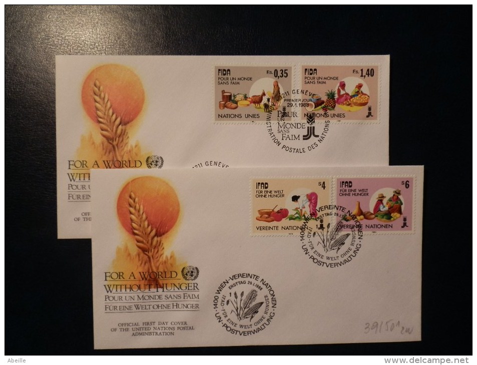 39/501   2     FDC U.N. - Contre La Faim