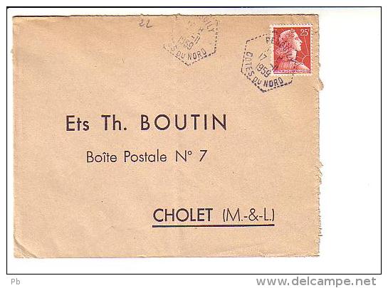 Cotes Du Nord, Cotes D´Armor Agence Postale Penguilly - Bolli Manuali