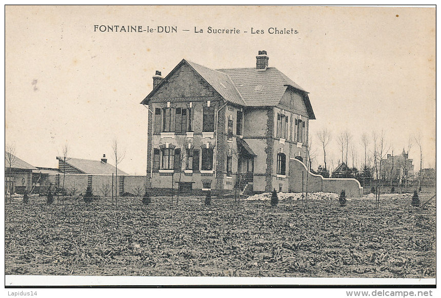 Q Q M 812 /C P A - FONTAINE LE DUN    (76) LA SUCRERIE  LES CHALETS - Fontaine Le Dun