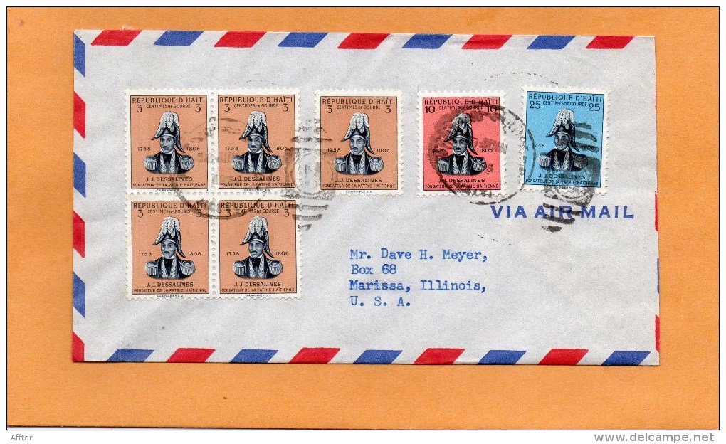 Haiti Old Cover Mailed To USA - Haïti