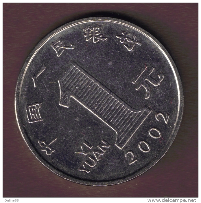 CHINA 1 YUAN 2002 - Chine