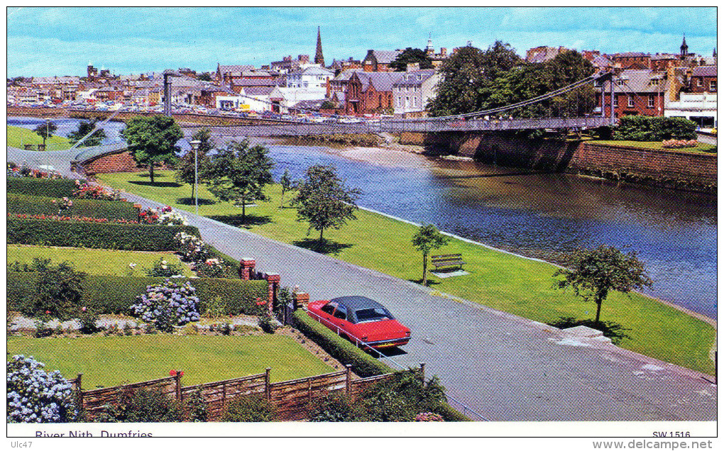 - ECOSSE. River Nith. Dumfries  - Timbre. Stamp - 14x9 - Scan Verso - - Dumfriesshire