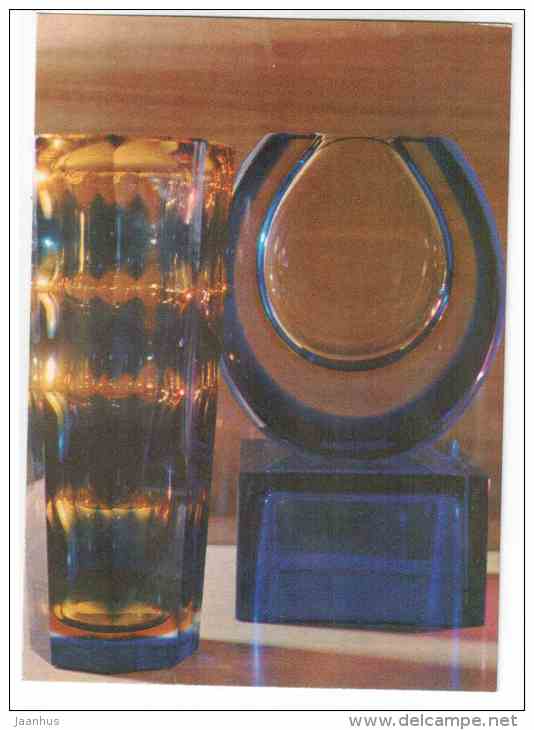 Decorative Vases Rainbow And Horseshoe - Glass Items - 1973 - Russia USSR - Unused - Autres & Non Classés