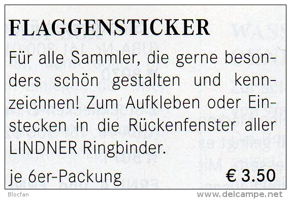 6 Flaggen-Sticker Jersey In Farbe Pack 7€ Zur Kennzeichnung Von Alben+Sammlungen Firma LINDNER #662 Flag Isle Of Britain - Alben, Binder & Blätter