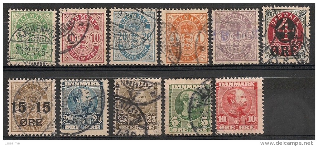 Danemark, Danmark. 1882-1908. Entre N° 35a Et 54. Oblit. - Oblitérés
