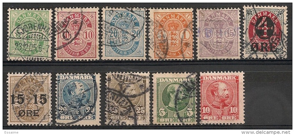 Danemark, Danmark. 1882-1908. Entre N° 35a Et 54. Oblit. - Usati