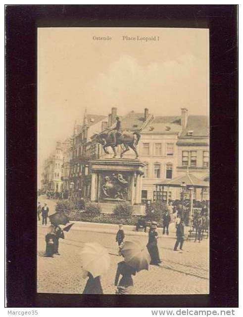 Ostende Place Leopold1 édit. Daveluy Animée - Oostende