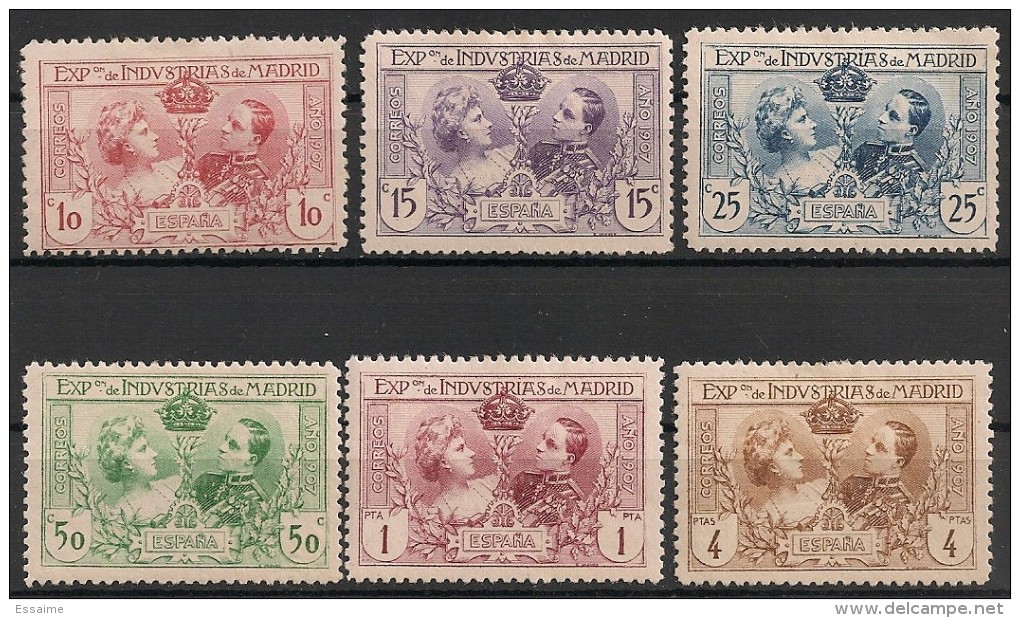 Espagne Espana. 1907. N° 236-241. Neuf * . Dentelés 11 (réimpression) - Nuevos