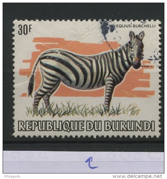 30F ZEBRE  Légèrement Ø  Cob 885 Ø  Problème De Dentelure Ou Petites Froissures - Used Stamps