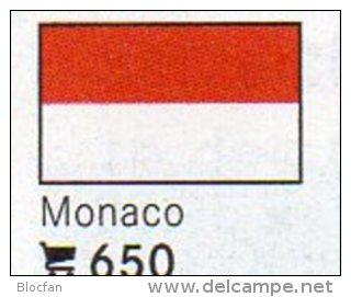 6 Flaggen-Sticker Monaco In Farbe Pack 7€ Zur Kennzeichnung Von Alben Und Sammlung Firma LINDNER #650 Flag Of Fürstentum - Alben, Binder & Blätter