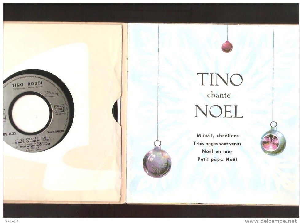 1 LIVRE-DISQUE : TINO ROSSI Chante Noël - Christmas Carols