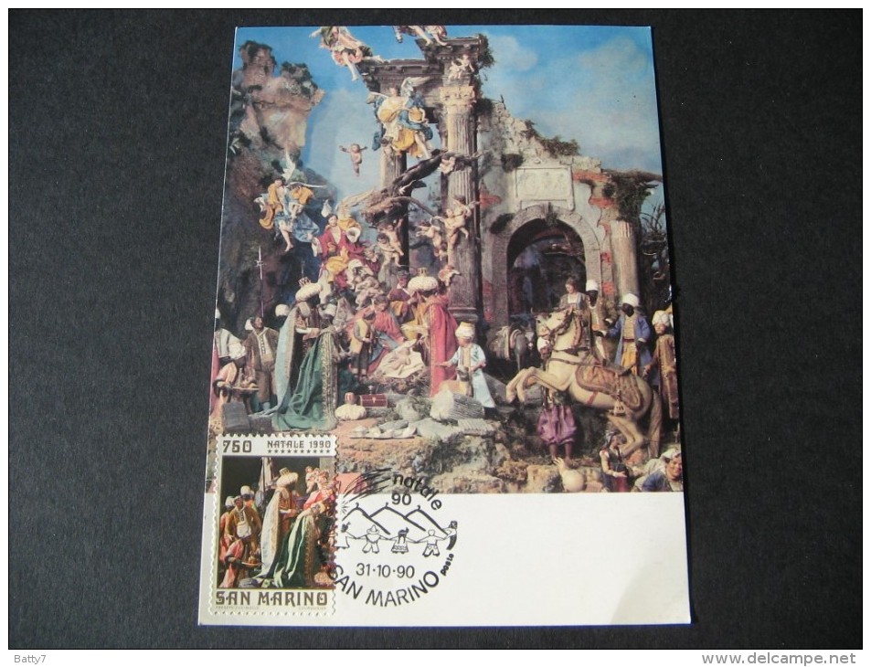 SAN MARINO 1990/1991 NATALE - 2 CARTOLINE - Storia Postale