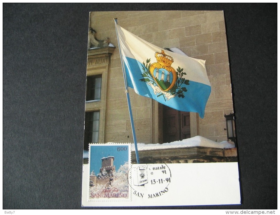 SAN MARINO 1990/1991 NATALE - 2 CARTOLINE - Cartas & Documentos