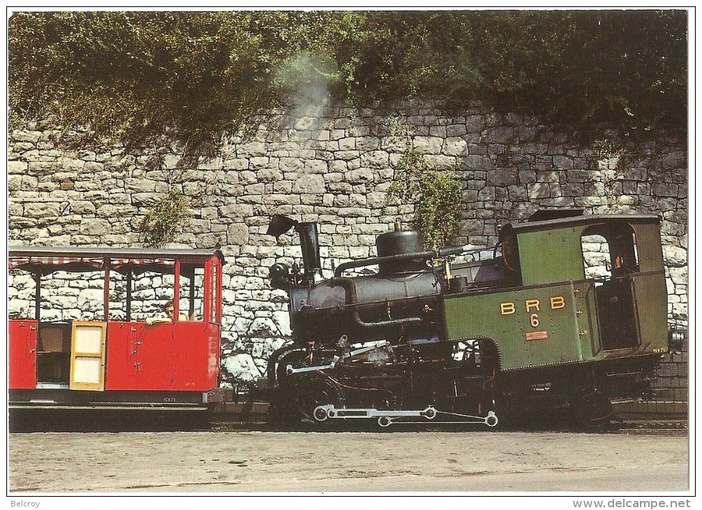 TRAIN (À CRÉMAILLÈRE) - EISENBAHN Schweiz (Suisse) - BRIENZ - Rothorn-Bahn - Locomotive à Vapeur BRB 6 - Vitznau-Rigi - Trains