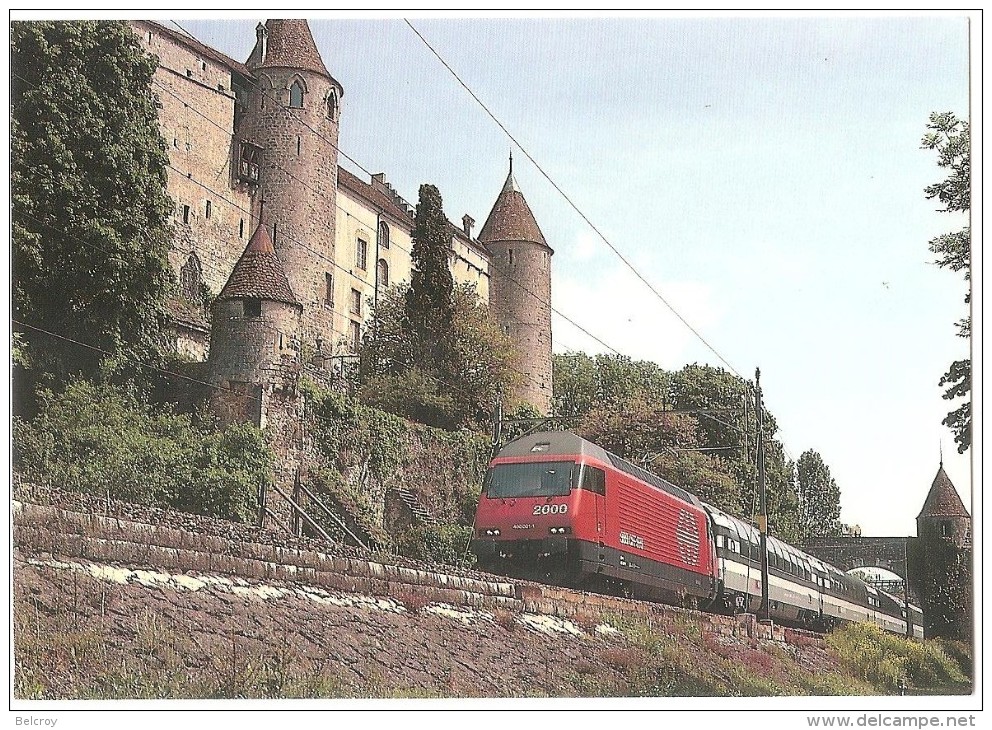 TRAIN Suisse - EISENBAHN Schweiz - GRANDSON - Locomotive Re 4/4 460 - Photo SBB Werbedienst - Trains