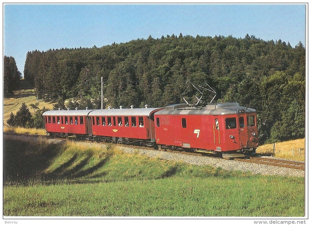 TRAIN Suisse - EISENBAHN Schweiz - LA COMBE-TABEILLON - Automotrice à Bagages (autorail) De 4/4 401 - Photo P. Hofmann - Trains