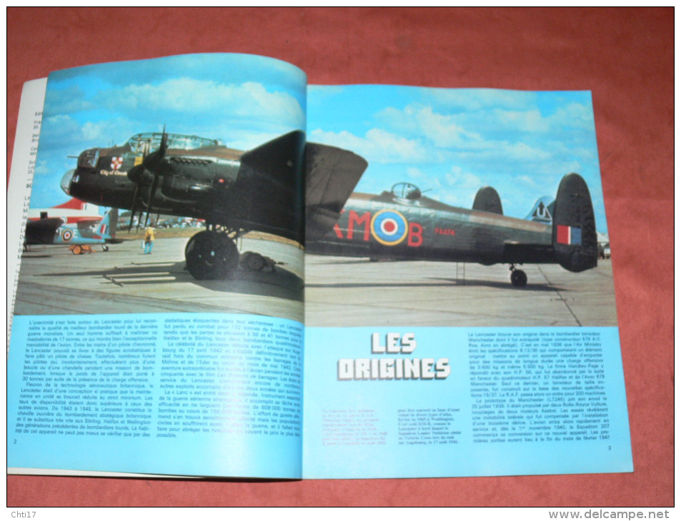 AVION GUERRE WW1  BOMBARDIER RAF AVRO LANCASTER FRANCAIS ET CANADIENS  MAQUETTES ET UNIFORMES  EDITIONS ATLAS  EN 1980 - Aerei