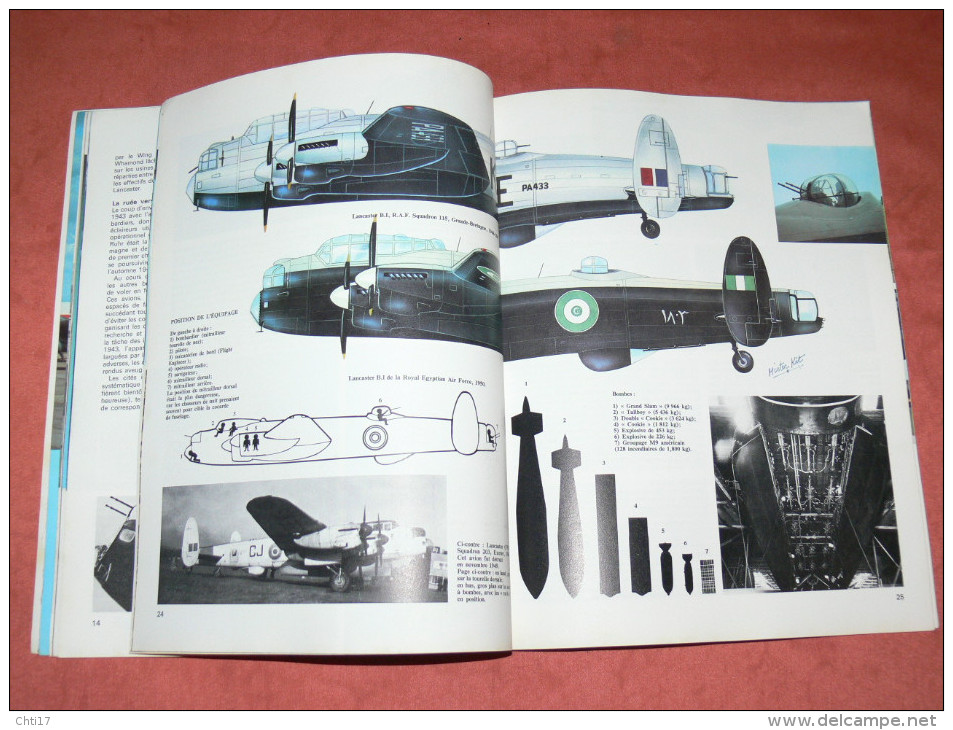 AVION GUERRE WW1  BOMBARDIER RAF AVRO LANCASTER FRANCAIS ET CANADIENS  MAQUETTES ET UNIFORMES  EDITIONS ATLAS  EN 1980