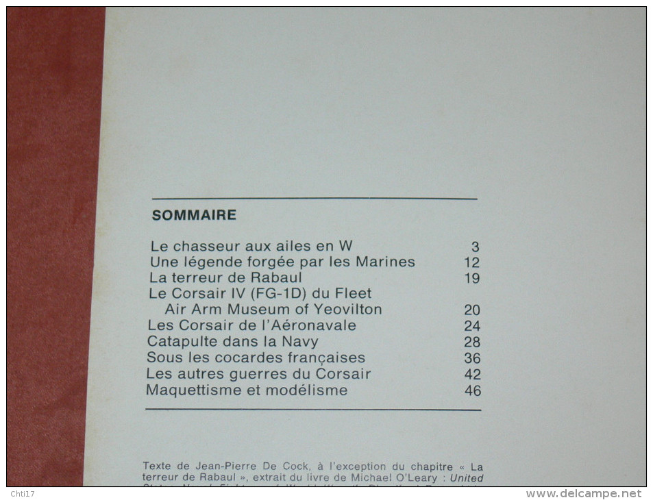 AVION GUERRE WW1 CHASSEUR  BOMBARDIER  CHANCE VOUGHT F4U CORSAIR MAQUETTES ET UNIFORMES  EDITIONS ATLAS  EN 1980 - Avión