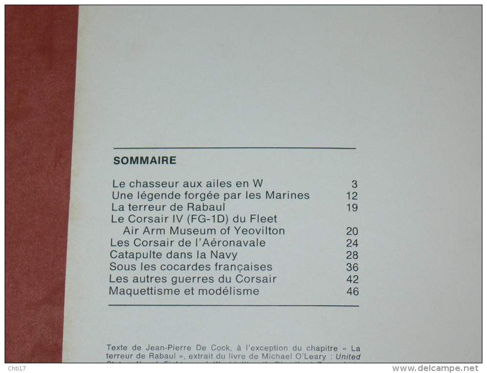 AVION GUERRE WW1 CHASSEUR  BOMBARDIER  CHANCE VOUGHT F4U CORSAIR MAQUETTES ET UNIFORMES  EDITIONS ATLAS  EN 1980 - Flugzeuge