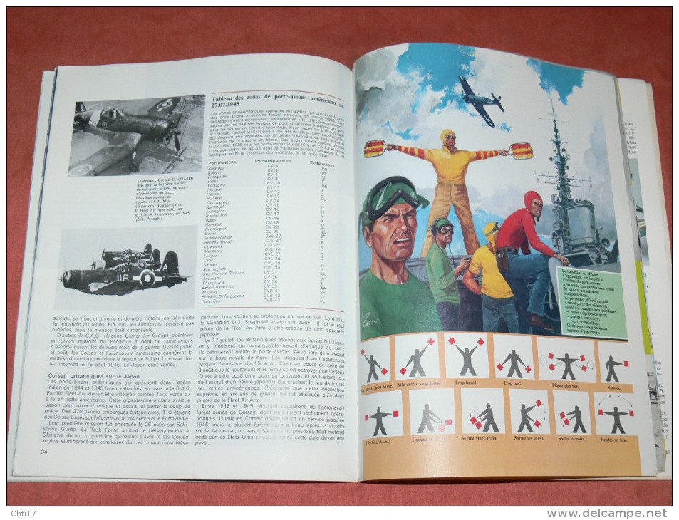 AVION GUERRE WW1 CHASSEUR  BOMBARDIER  CHANCE VOUGHT F4U CORSAIR MAQUETTES ET UNIFORMES  EDITIONS ATLAS  EN 1980