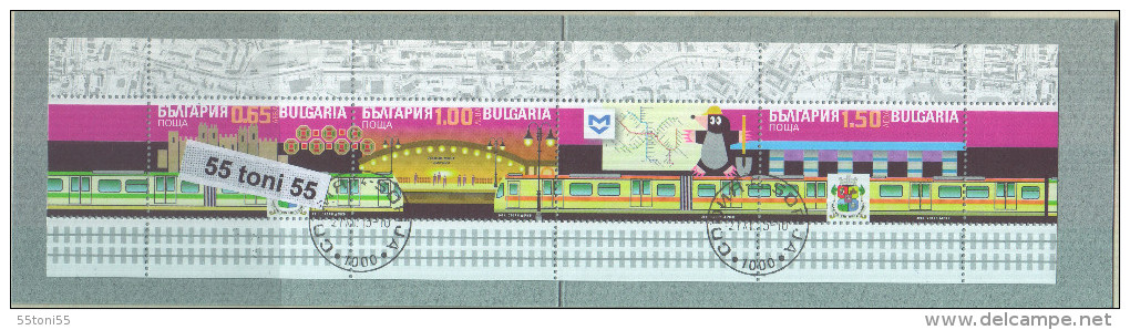 2013 Metro– Sofia BOOKLET-used (O)  BULGARIA / Bulgarie - Tramways