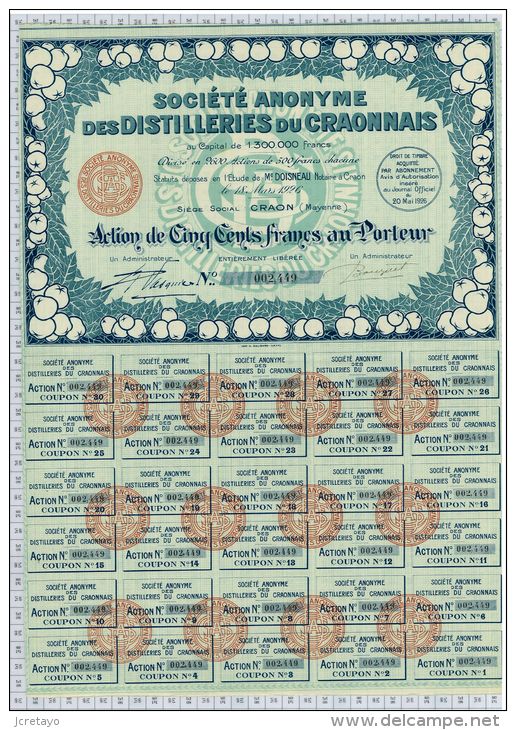 Distilleries Du Craonnais, Craon En Myenne - Agriculture