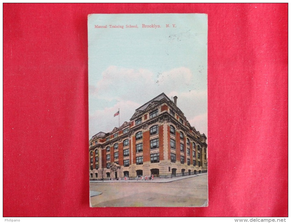 Manual Training School  Brooklyn NY 1910 Cancel   --- Ref 1149 - Brooklyn