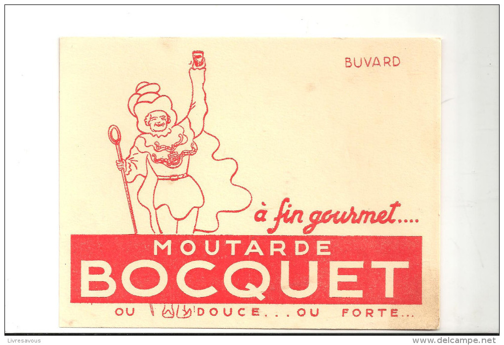 Buvard  Moutarde BOCQUET Ou DOUCE... Ou FORTE... - Senf