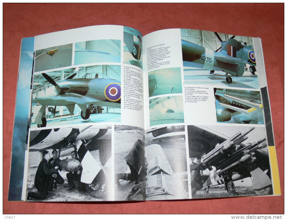 AVION GUERRE WW1  RAF  CHASSEUR  HAWKER TYPHOON  MAQUETTES ET UNIFORMES  EDITIONS ATLAS  EN 1980