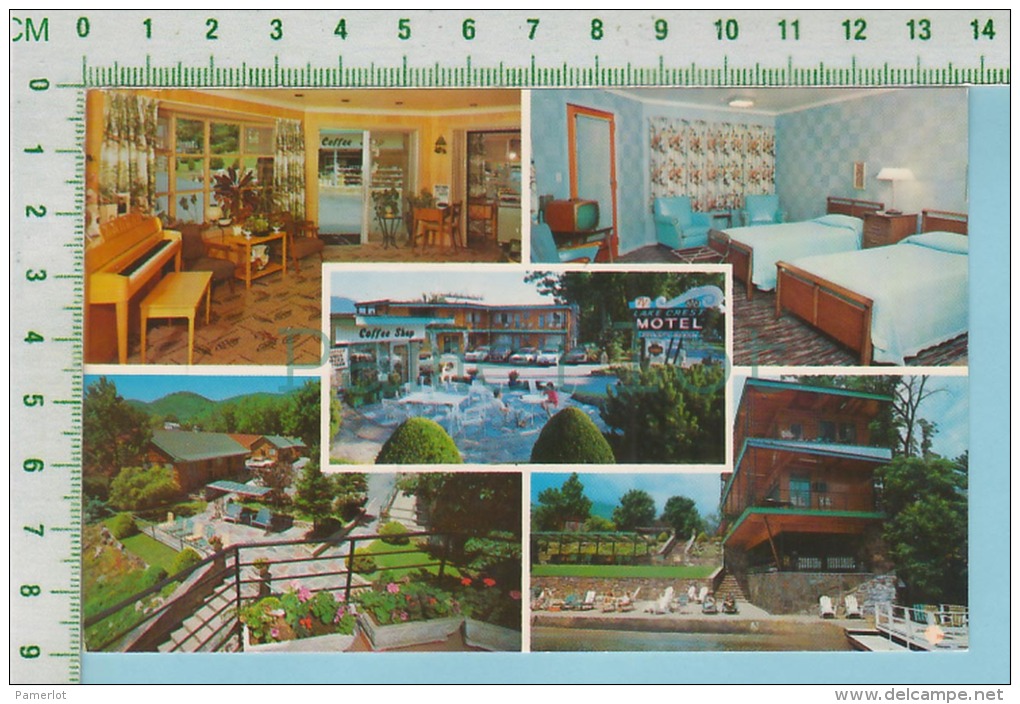 N.Y.   USA ( Lake Crest  Distinctive Resort Motel  At Lake George Multi-view) Post Card Carte Postale - Lake George