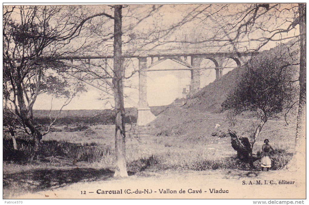 ERQUY CAROUAL Vallon De Cavé Viaduc Animé Femme à L'Ombre D'un Arbre - Erquy