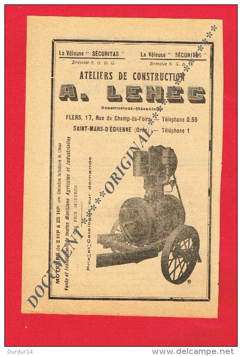 FLERS ( Orne ) Publicités... - Publicités