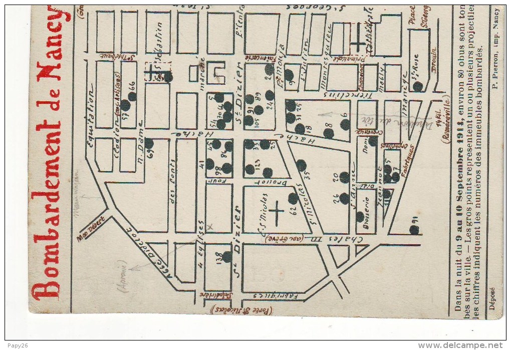Cpa  Bombardement De Nancy - Nancy