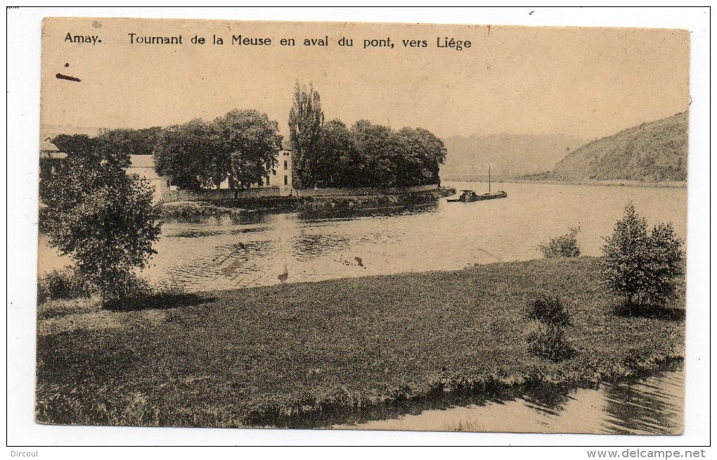 26935  -   Amay  Tournant  De La  Meuse En Aval Du Pont  Vers Liége - Amay