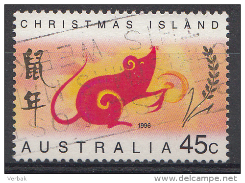 CHRISTMAS ISLAND Mi.nr.414 Jahr Der Ratte 1996 OBLITÉRÉS / USED / GESTEMPELD - Christmas Island