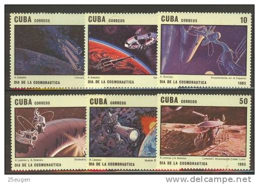 CUBA 1985 MICHEL No: 2934-2939   MNH - Ongebruikt