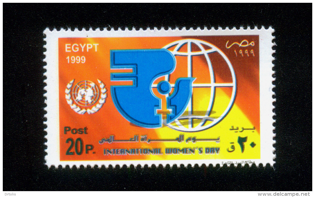 EGYPT / 1999 / UN / INTL. WOMEN'S DAY / GLOBE / MNH / VF - Neufs