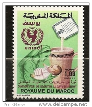 MAROCCO - 1987  Children Health   Mi. 1117 Serie Cpl. 1v. Nuovi**  Perfetti                . - Morocco (1956-...)