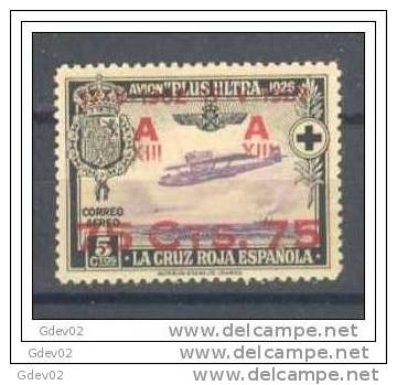 ES388-LA481TESSC.Espain. Espagne. ANIVERSARIO.JURA CONSTITUCION  POR ALFONSO XIII  1927 (Ed 388**) LUJO - Otros & Sin Clasificación