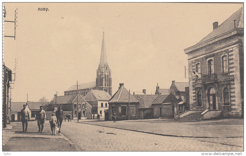 AUBY - Eglise Et Mairie - Auby