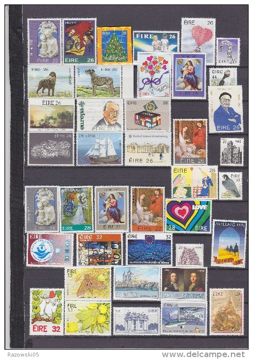 TIMBRE. IRLANDE. EIRE. LOT COLLECTION. 115 TIMBRES NEUF XXXXXXX. 3 SCANS. - Lots & Serien