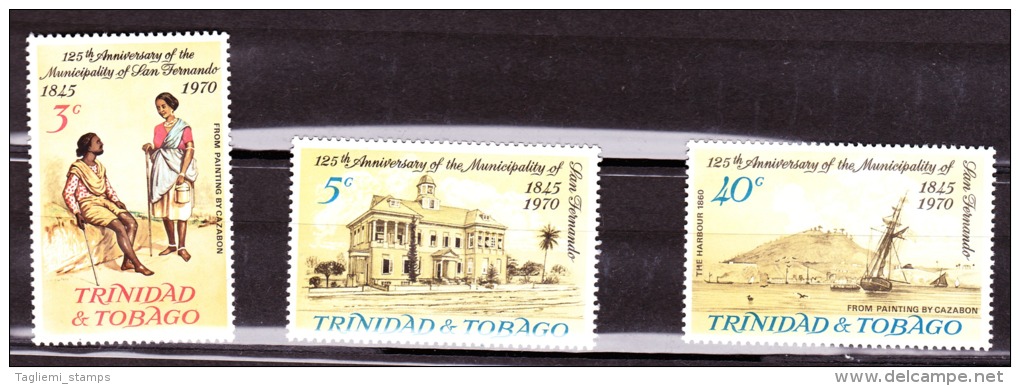 Trinidad & Tobago, 1970, SG 383 - 385, Set Of 3, MNH - Trinidad & Tobago (1962-...)
