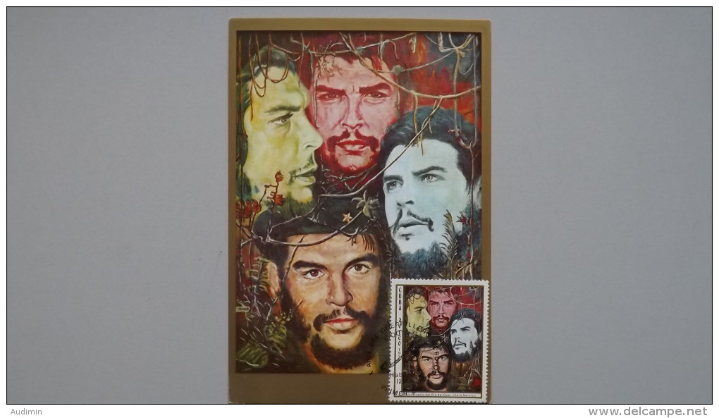 Cuba 2247 Maximumkarte MK/MC, ESST, 10 Jahre „Tag Des Guerillakämpfers“ 1977, Ernesto „Che“ Guevara - Cartes-maximum