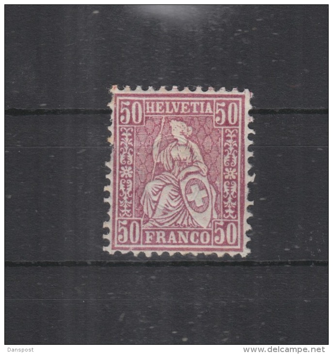 50 C. Sitzende Helvetia  Mit Falz - Used Stamps