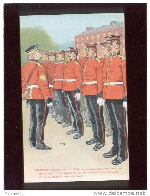 Sergeant Major Mulligan Protestants To The Left Catholics To The Right ... édit. Pictorial Post Card - Other & Unclassified