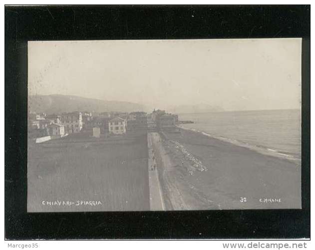 Chiavari Spiaggia édit. E.migone N° 30 Carte Photo éditée - Autres & Non Classés