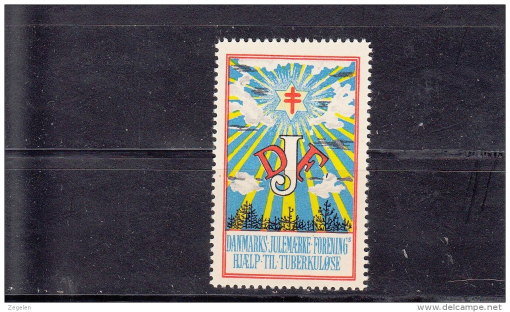 Denemarken Kerstvignetten Danmarks Julemaerkesamler Forening 1948 Cat 150.00 DKK - Local Post Stamps