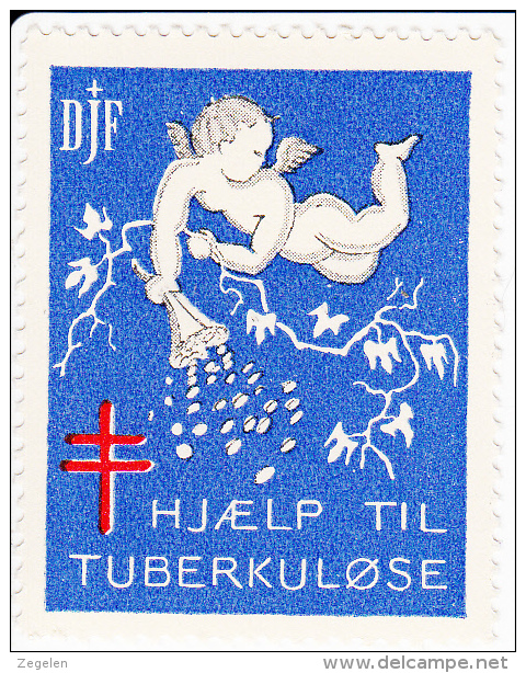 Denemarken Kerstvignetten Danmarks Julemaerkesamler Forening 1949 Cat 60.00 DKK** - Emisiones Locales