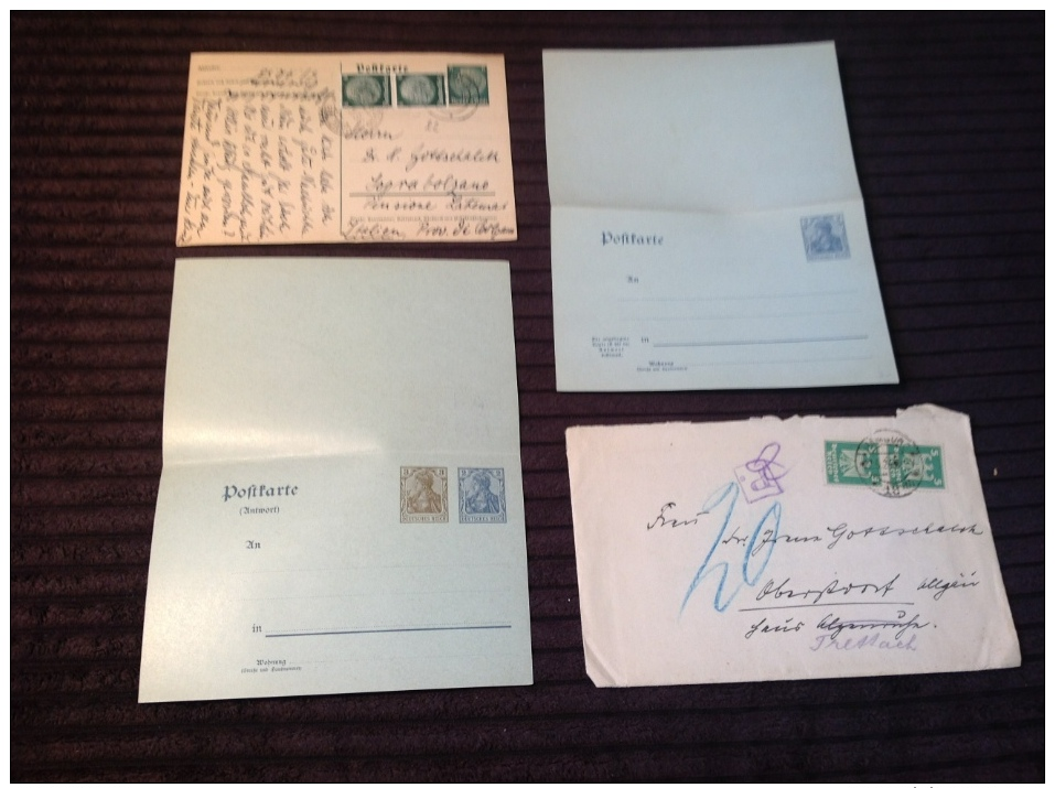 Altdeutschland Deutsches Reich Bis BRD Ca.1868-1988 Sammlung 95 Briefe, Ganzsachen & Ansichtskarten (collection Lettre). - Briefe U. Dokumente